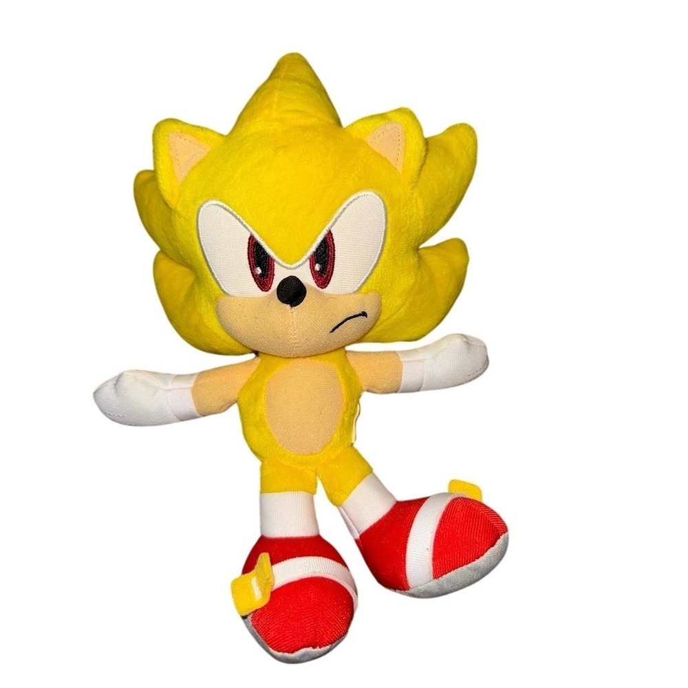 JAKKS Pacific Super Sonic the Hedgehog Super Sonic Plush Stuffed Toy Yellow SEGA
